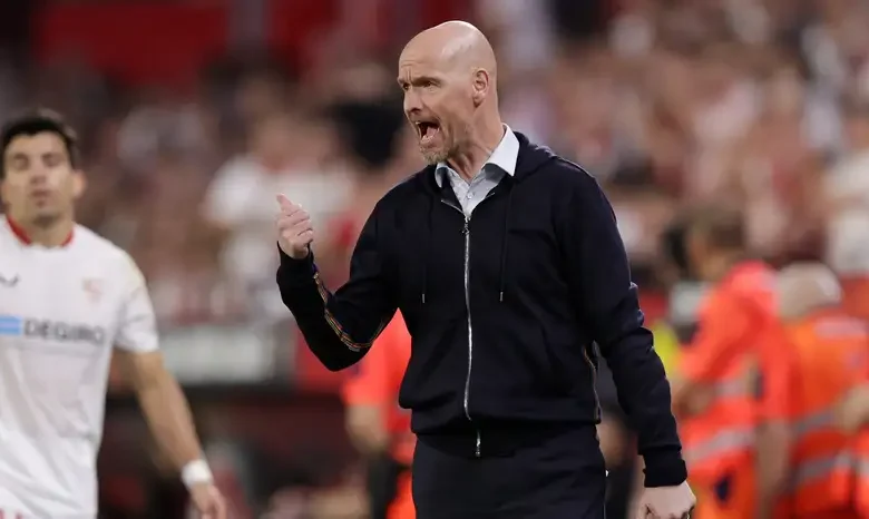 Erik ten Hag speaks after Manchester United was knocked out of Europa by Sevilla
