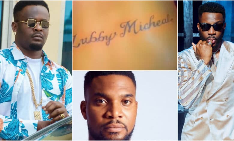 "Propose marriage to her" - Reactions over Zubby Michael’s reaction to lady who tattooed his name on her waist
