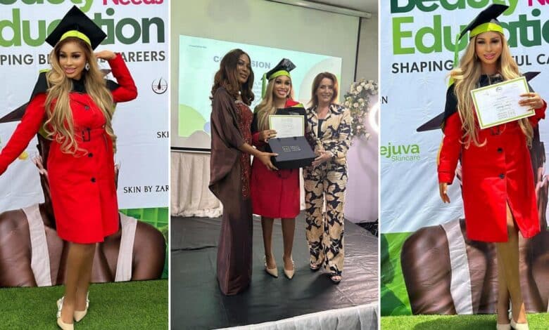 “Put some respect on my name” - Yetunde Barnabas brags as she becomes a certified therapist