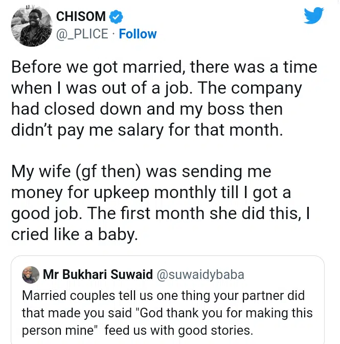 My girlfriend was giving me monthly allowance when I lost my job – Man reveals