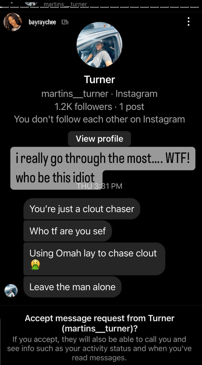 "Allow us move on please" - Omah Lay's Ex slams his Jobless fans in her DM