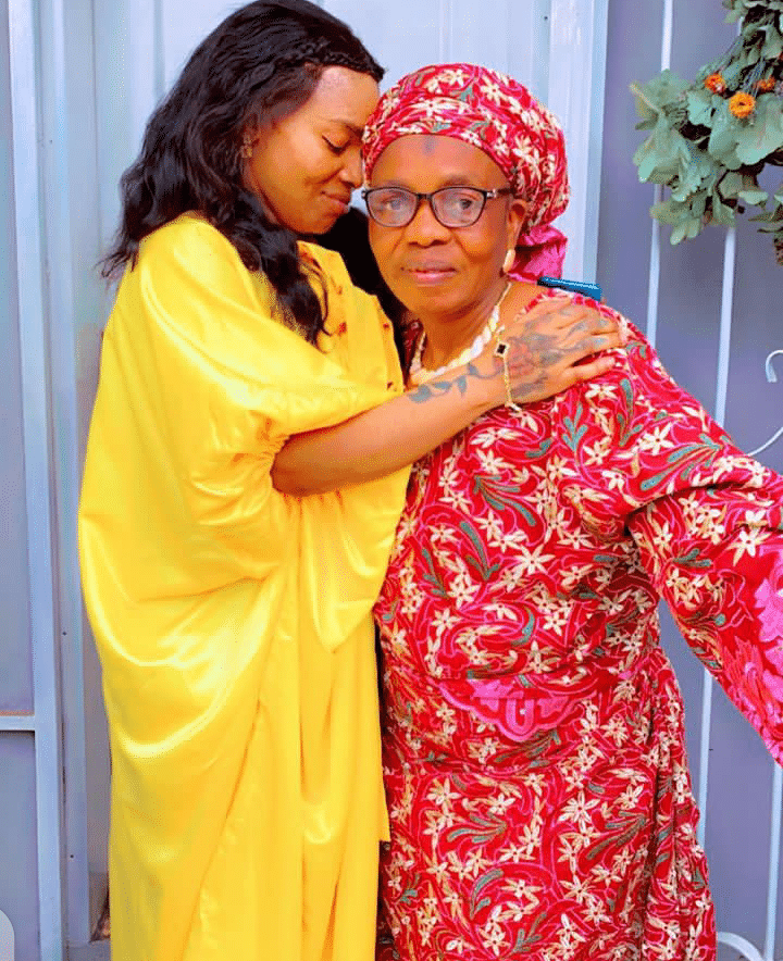 Halima Abubakar and her mother