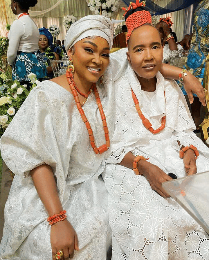 Mercy Aigbe and her mother
