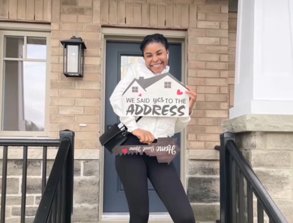 Canada-based Nigerian lady reportedly buys house one year after relocating (Video)