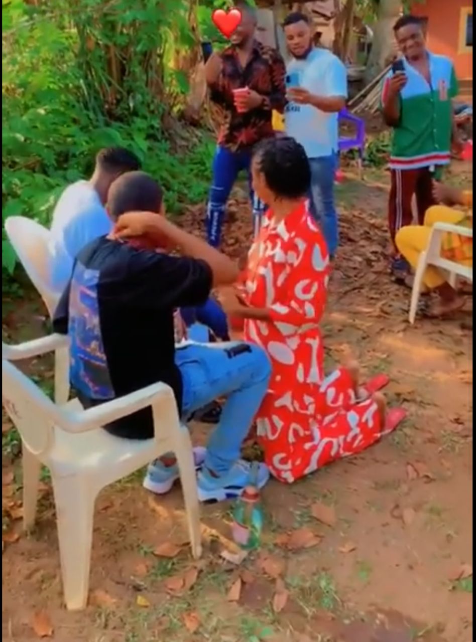 Simple traditional wedding between young lovers cause stir (Video)