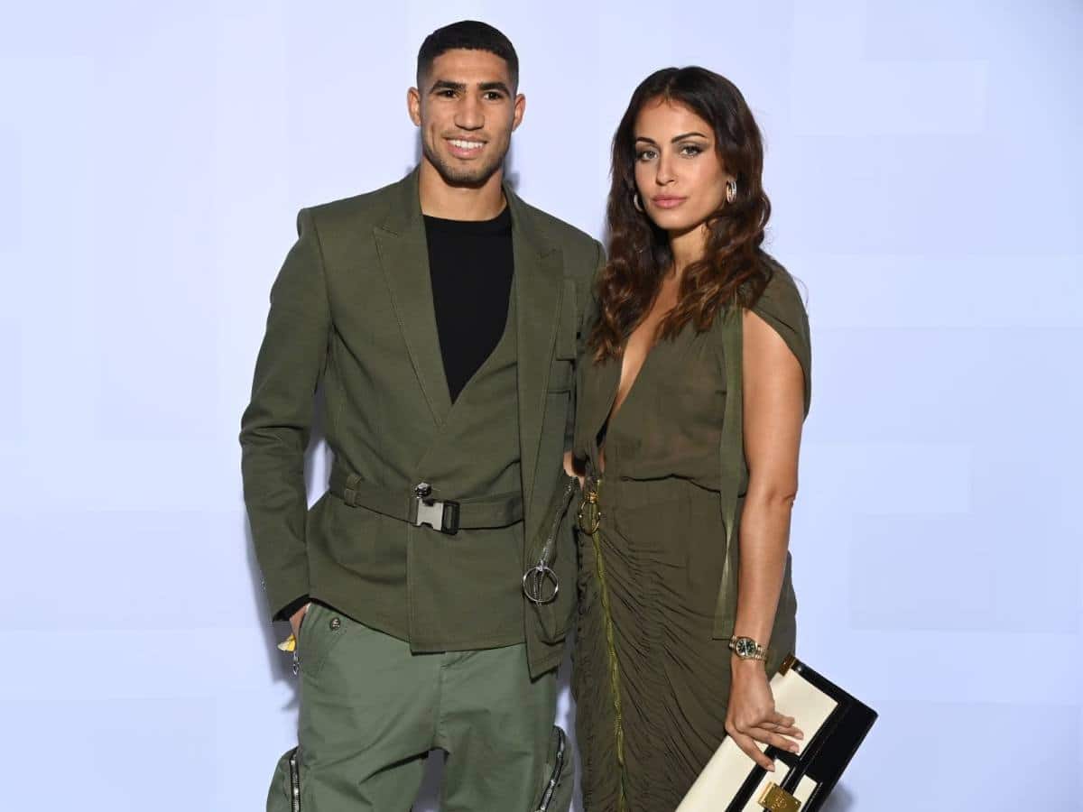 Achraf Hakimi and ex-wife, Hiba Abouk 