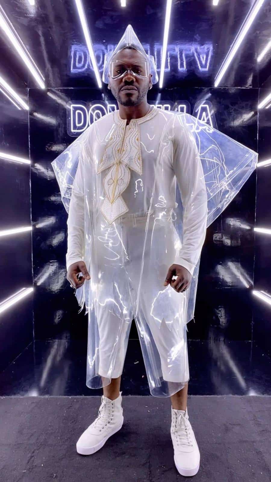 Deyemi Okanlawon stirs reactions in 'futuristic agbada'