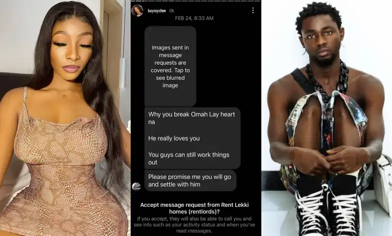 "Allow us move on please" - Omah Lay's Ex slams his Jobless fans in her DM