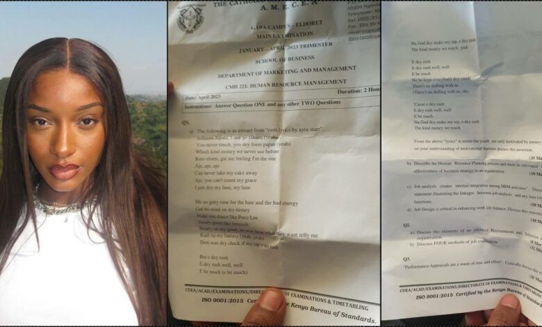 Ayra Starr's song made compulsory question at Kenyan University