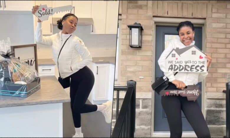 Canada-based Nigerian lady reportedly buys house one year after relocating (Video)