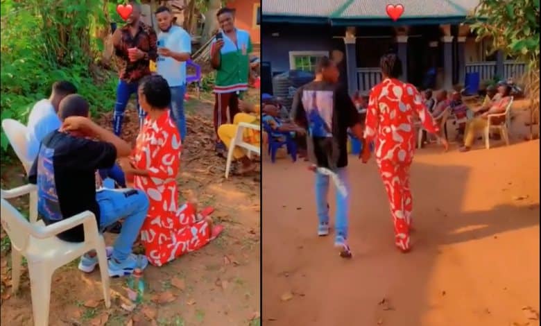 Simple traditional wedding between young lovers cause stir (Video)