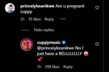 DJ Cuppy pregnancy pregnant