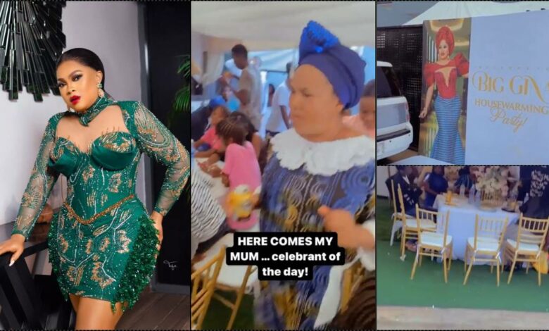 Regina Chukwu throws mother lavish party ahead of housewarming (Video)