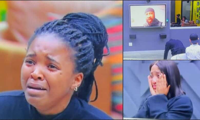 #BBTitans: Emotional moment housemates receive messages from their families (Video)