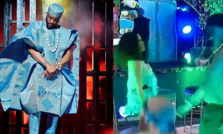 #BBTitans: "Pray for my knees" - Ebuka cries out after Partying with housemates (Video)