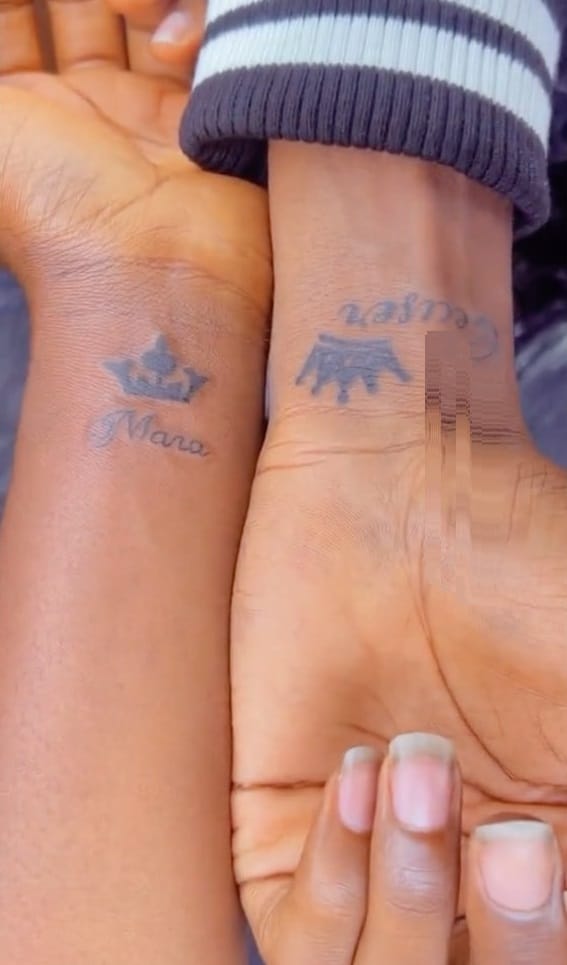 Young lovers raise the bar with unique matching tattoos (Video)