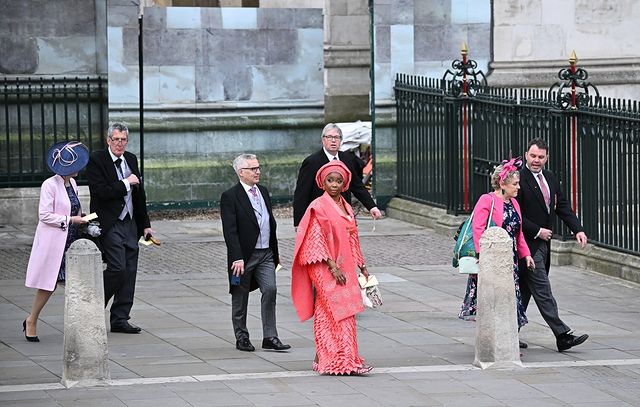 Elegantly dressed Nigerian woman, Eva Omaghomi stands out at coronation of King Charles