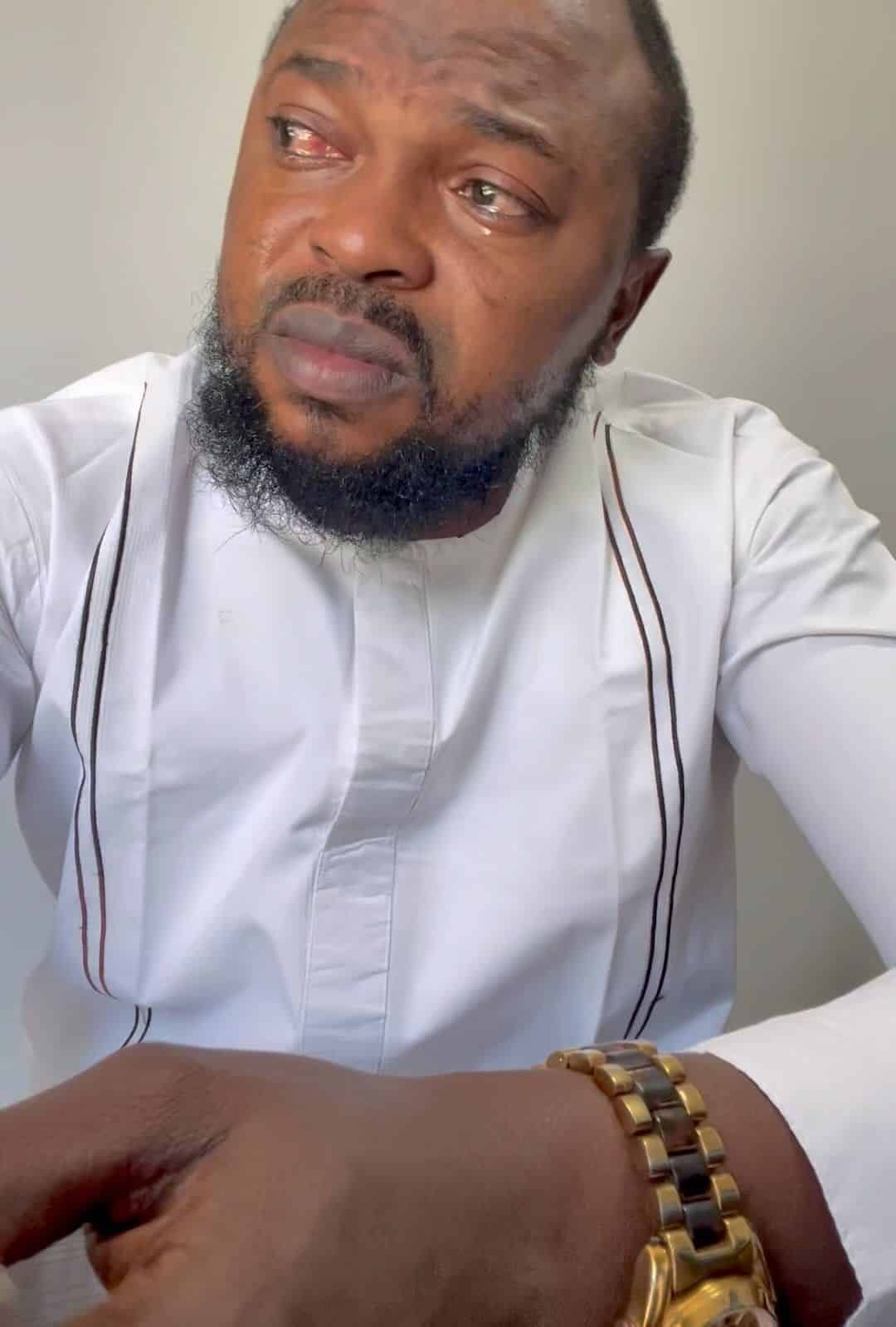 kolawole ajeyemi crying