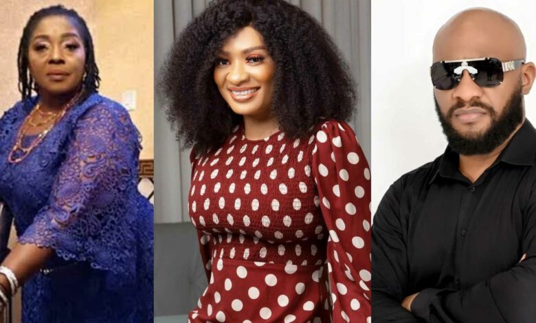 "It's your home; no competition" – Yul Edochie's aunt, Rita assures May Edochie of her place in the family