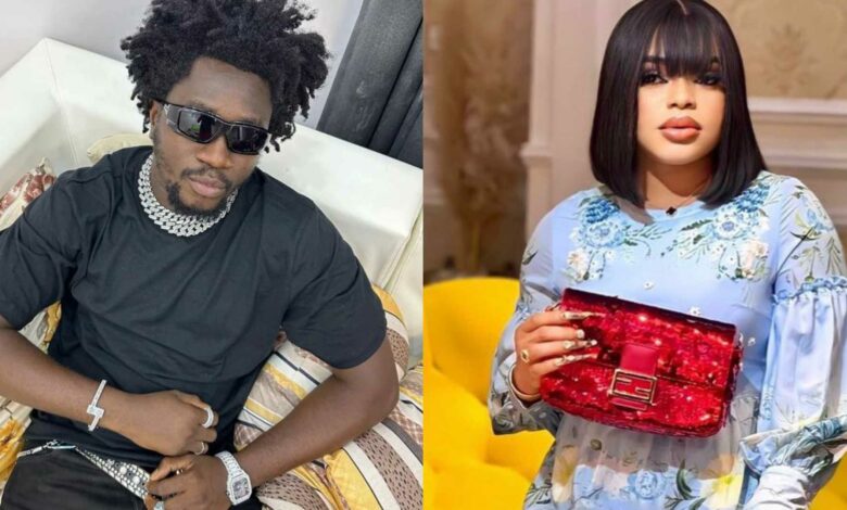 "This boy is misleading our ladies" – Nasboi knocks Bobrisky after he showed off N15M cash gift from lover