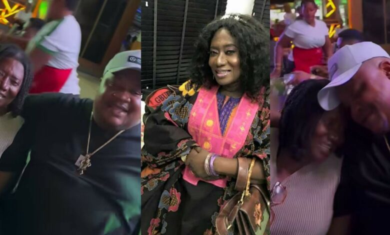 "Na only her dey make me cry for movies” – Cubana Chiefpriest excited as he meets Chinwe Owoh