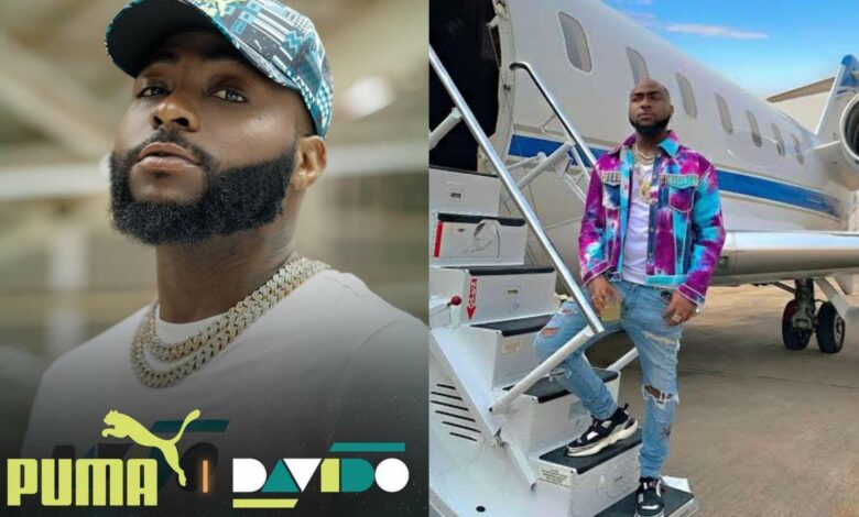 Puma sends its private jet to fly Davido to England for Manchester City's Sunday match