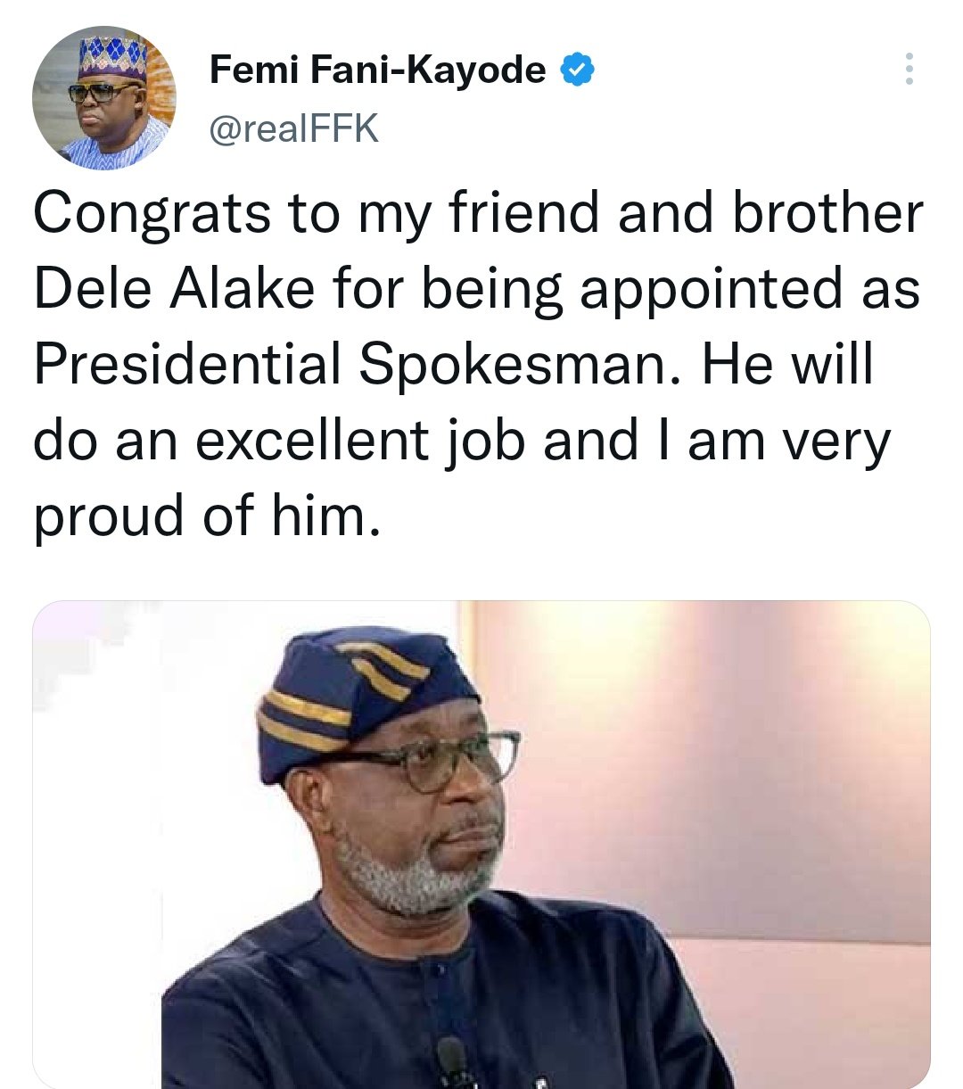 Dele Alake debunks report of appointment as Tinubu’s spokesperson