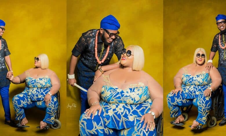 Lady with Disabilities rejoices as she celebrates 2nd wedding anniversary.