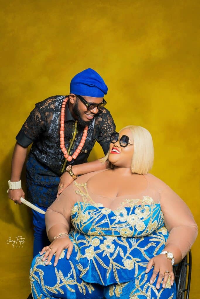 Lady with Disabilities shares stunning photos as she celebrates 2nd wedding anniversary.