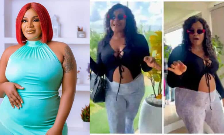 Uche Ogbodo flaunts baby bump