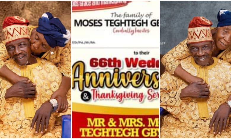 Beautiful couple celebrate 66th wedding anniversary (Photos)