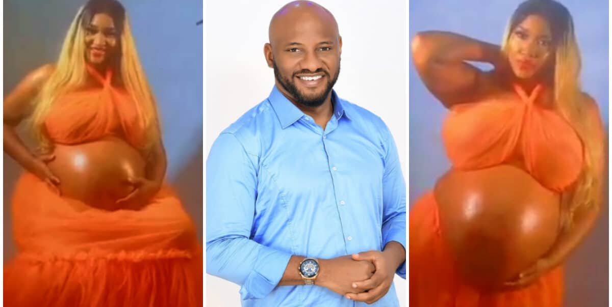 Yul Edochie shares pregnancy photoshoot of Judy Austin (Video)