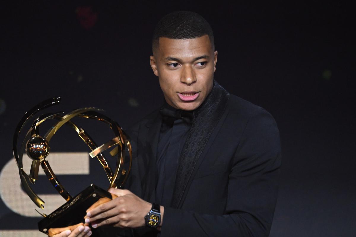 Kylian Mbappe named best player for fourth consecutive time