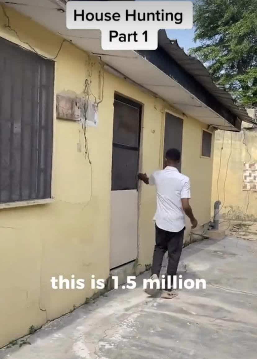 Lady shows off a N1.5m apartment an agent took her to in Lagos