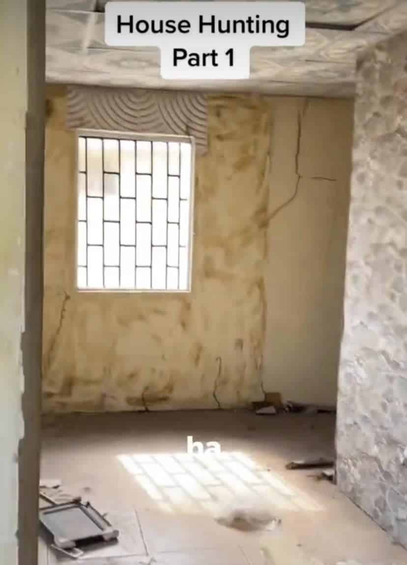 Lady shows off a N1.5m apartment an agent took her to in Lagos