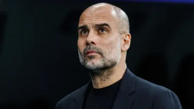 Manchester City coach Pep Guardiola scoffs at reporter after draw against Real Madrid