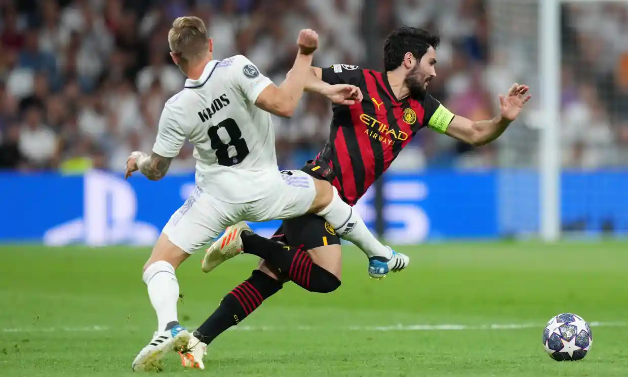 Manchester City coach Pep Guardiola scoffs at reporter after draw against Real Madrid