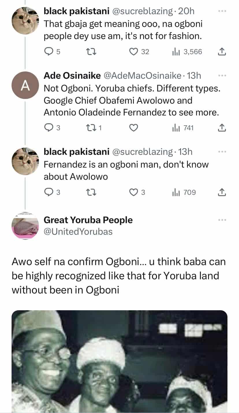 Nigerians allege that the fur Yemi Cregx placed on his agbada signifies he's an Ogboni member