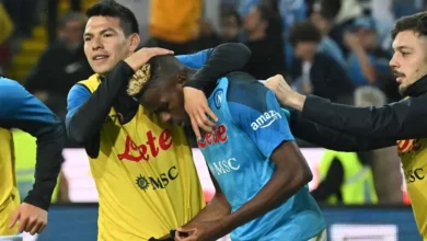 Osimhen's goal helps Napoli wins Serie A title after 33 years