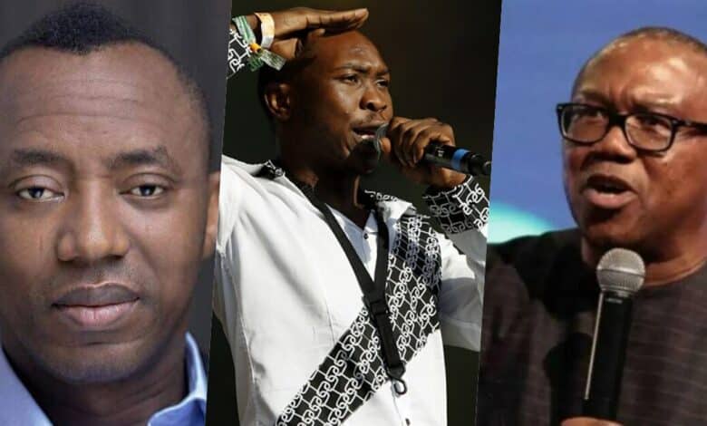 They want Seun Kuti 'executed' for not supporting Peter Obi - Sowore