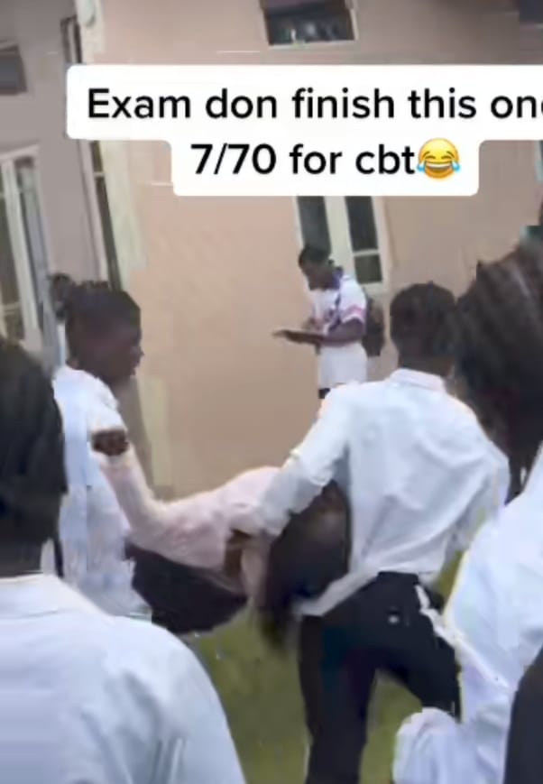 Student slumps 7/70 CBT exam