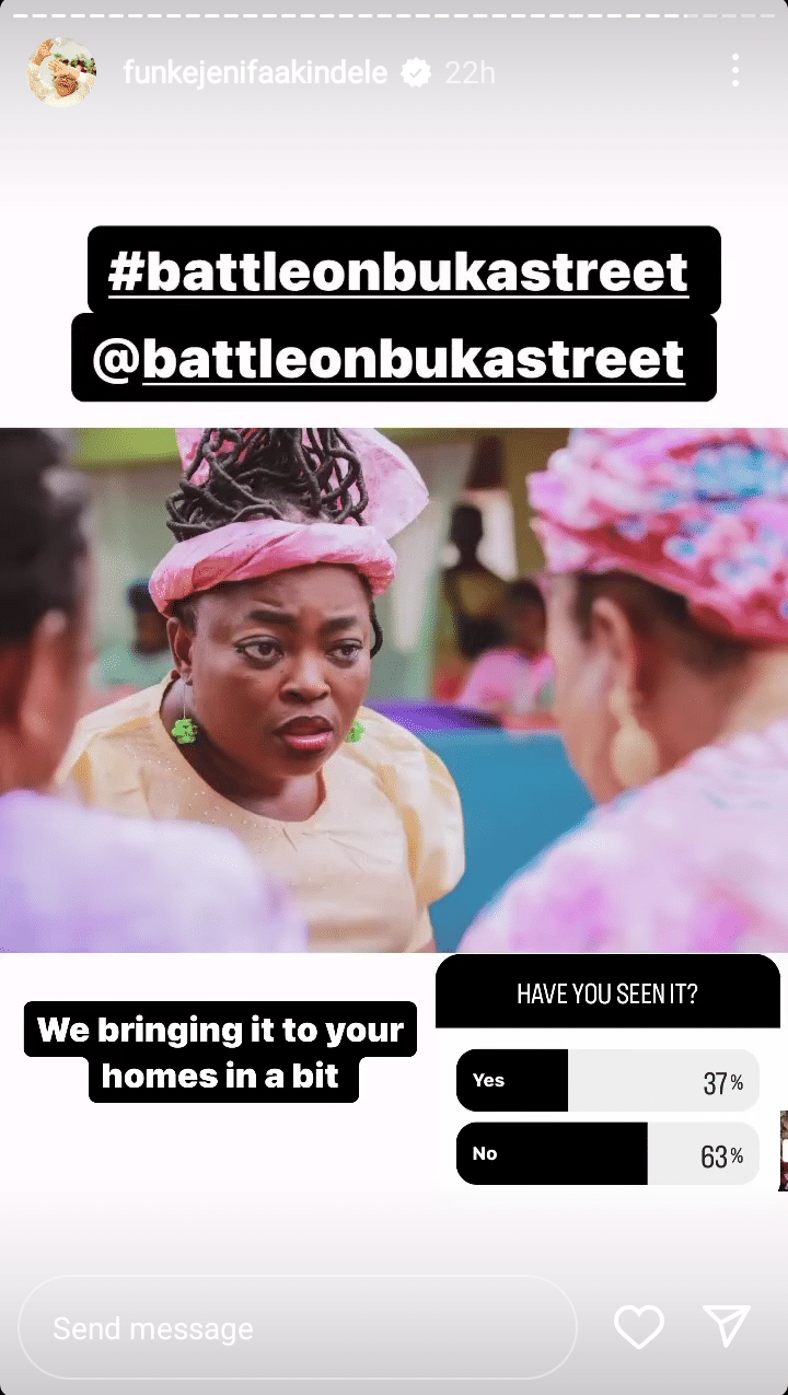 Funke Akindele battle on Buka street