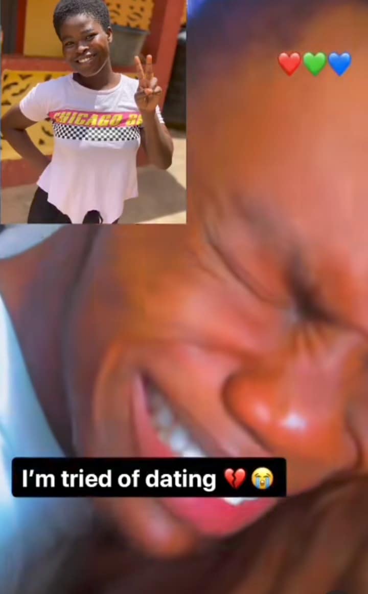 Young man cries a river after being dumped by girlfriend
