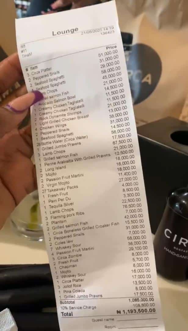 Hilda Baci takes friends out for thanksgiving lunch, clears N1.2M bill (Video)