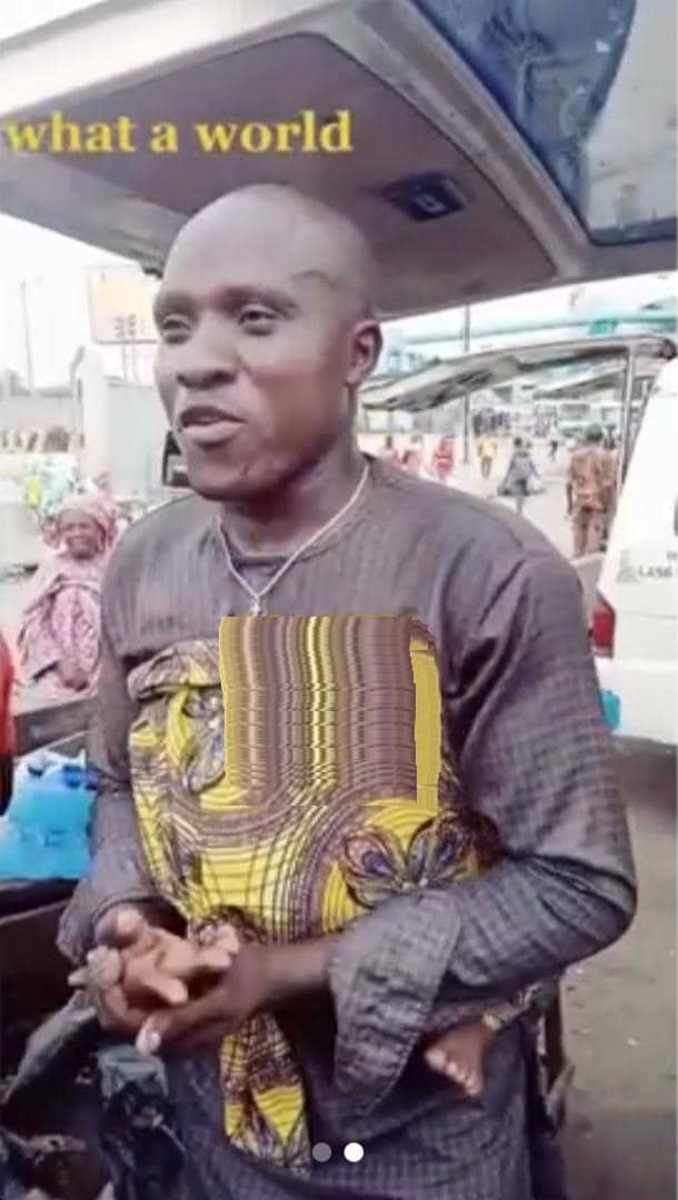 Man whose wife abandoned causes stir as he's seen backing child (Video) 