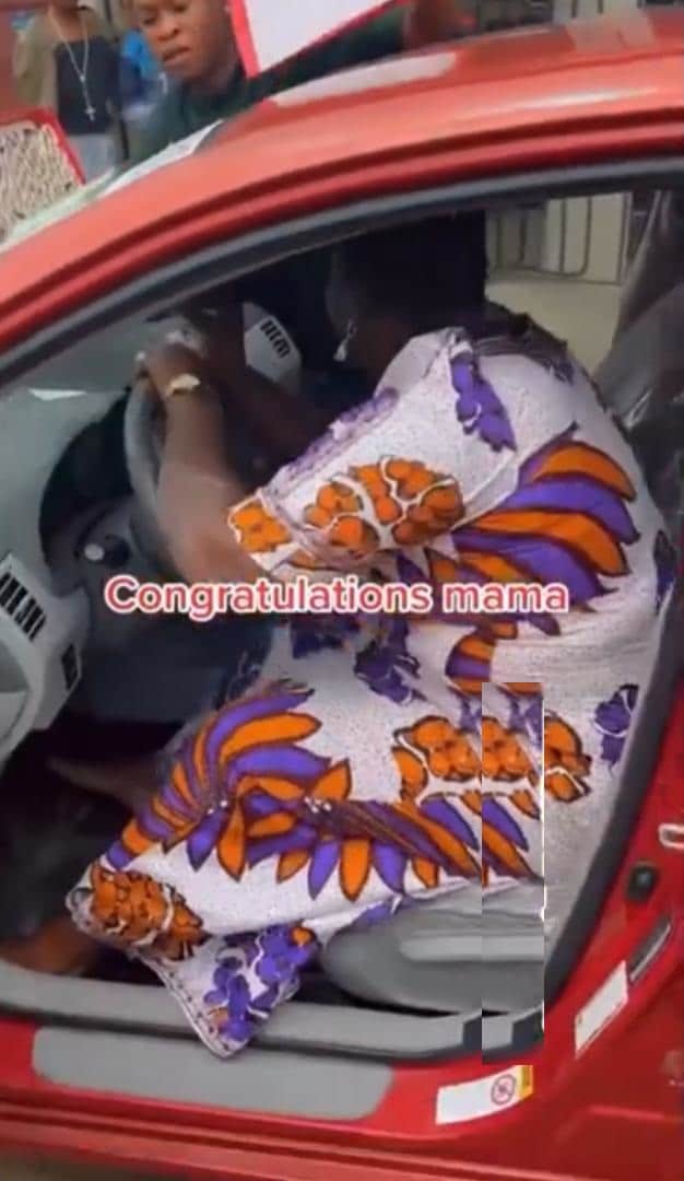 Mother overwhelmed with joy as son gifts her a new car (Video)