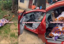 Mother overwhelmed with joy as son gifts her a new car (Video)