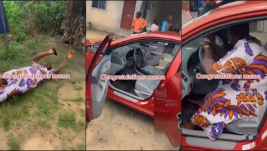 Mother overwhelmed with joy as son gifts her a new car (Video)