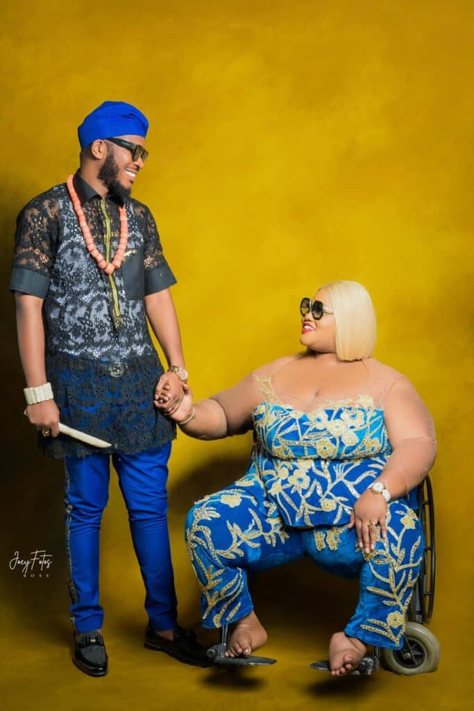 Lady with Disabilities shares stunning photos as she celebrates 2nd wedding anniversary.