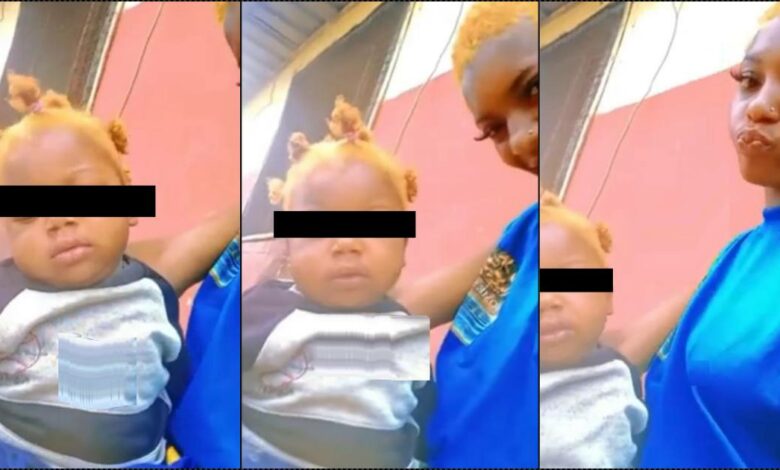 Rage as Nigerian mother dyes baby's hair (Video)